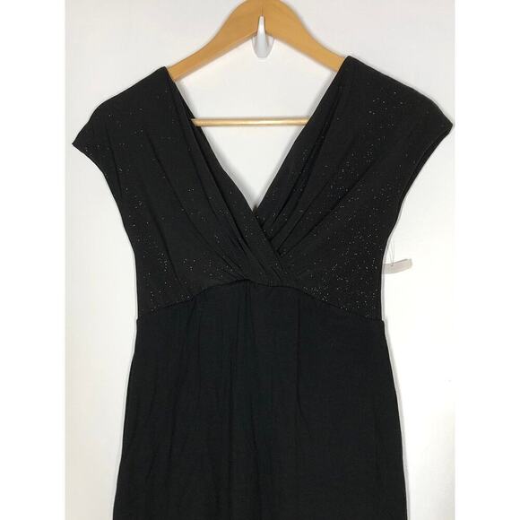 Tiffany Rose Bardot Maternity Dress Shimmer Bodice V-Neck Shift Night Sky 0 - Picture 5 of 8